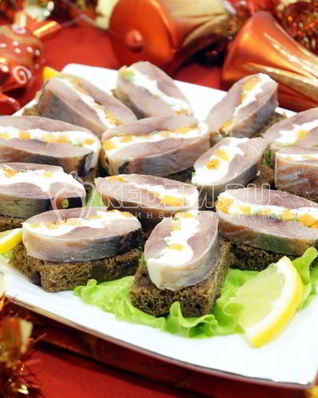 Закуска Новогодняя селедочка