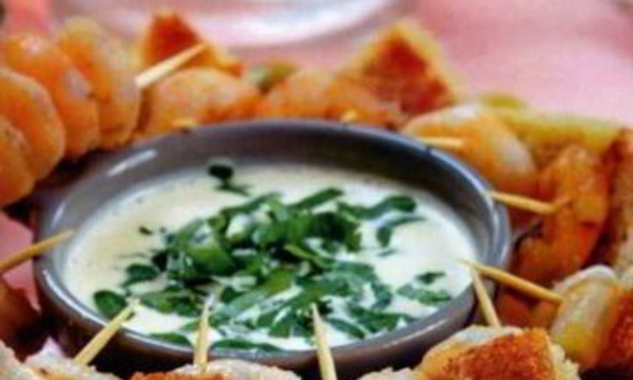 Рецепт закуски с пряными креветками