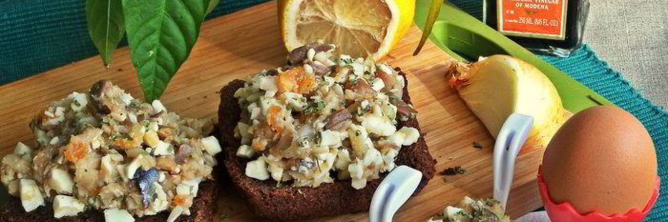 Закуска Скумбрия с яйцом