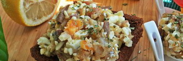 закуска скумбрия с яйцом