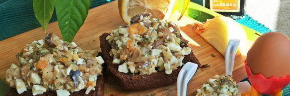 закуска скумбрия с яйцом