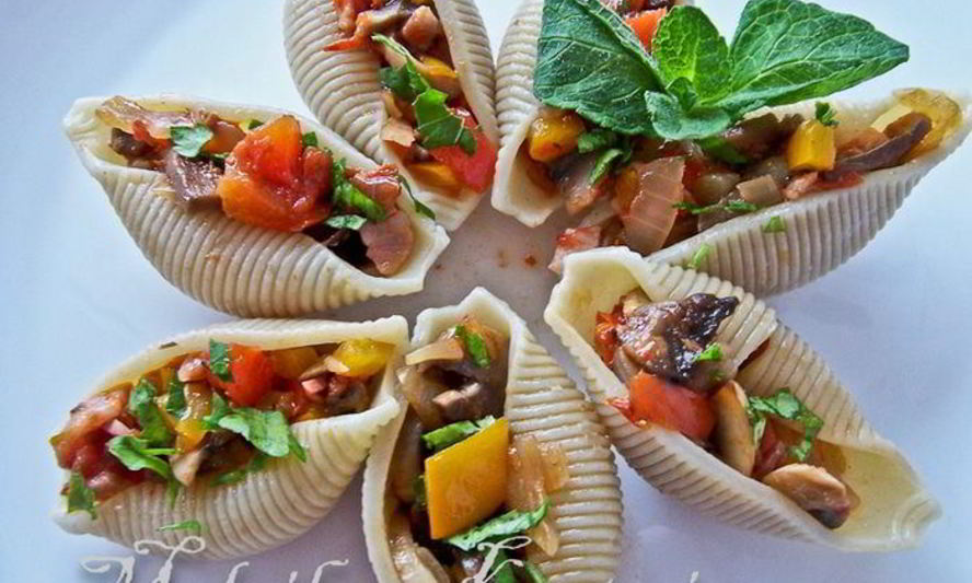 Рецепт закуски в ракушках