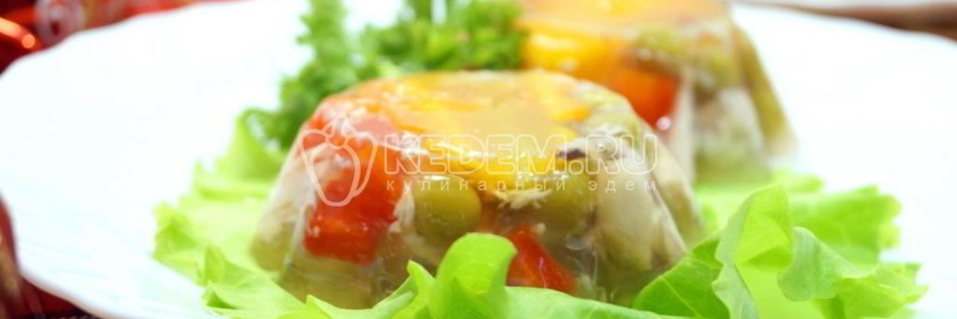Заливное из курицы Праздничное