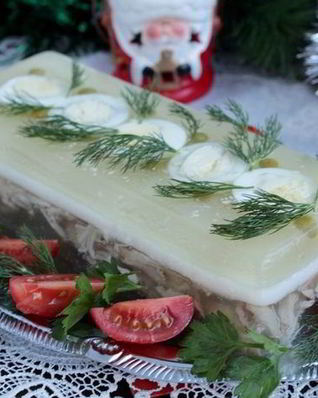 Заливное из курицы