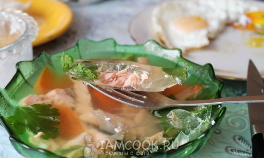 Рецепт заливного из семги