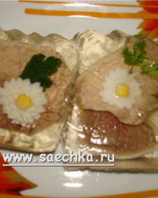 Заливное из языка