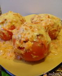 Запеченные фаршированные помидоры