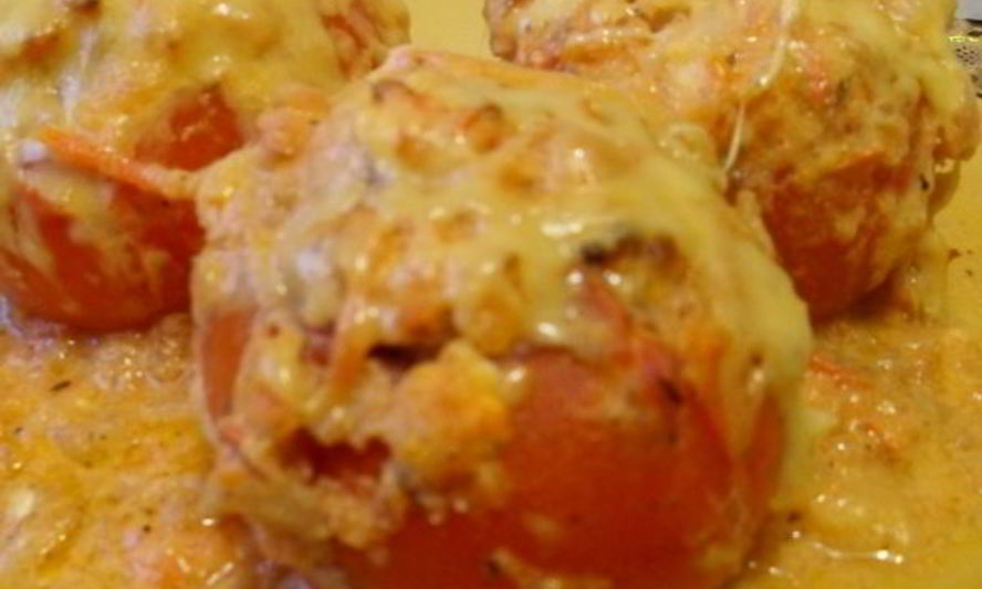 Рецепт запеченных фаршированных помидоров