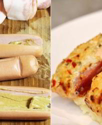 Запеченные в духовке сосиски