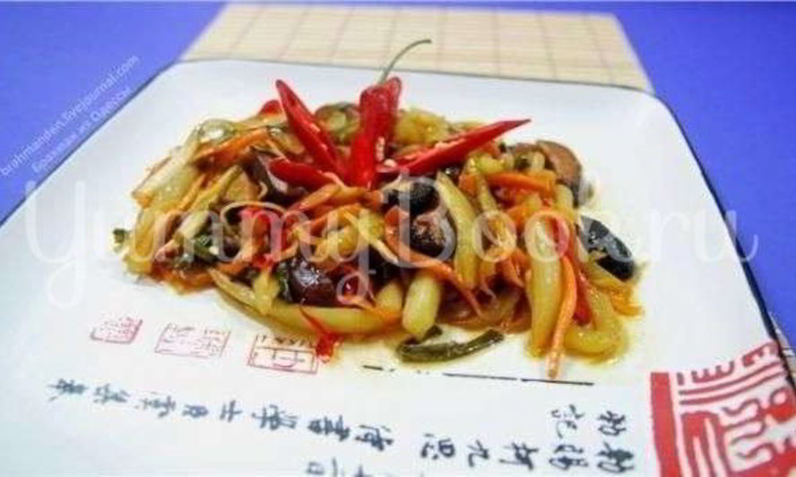 Рецепт жареного огурца