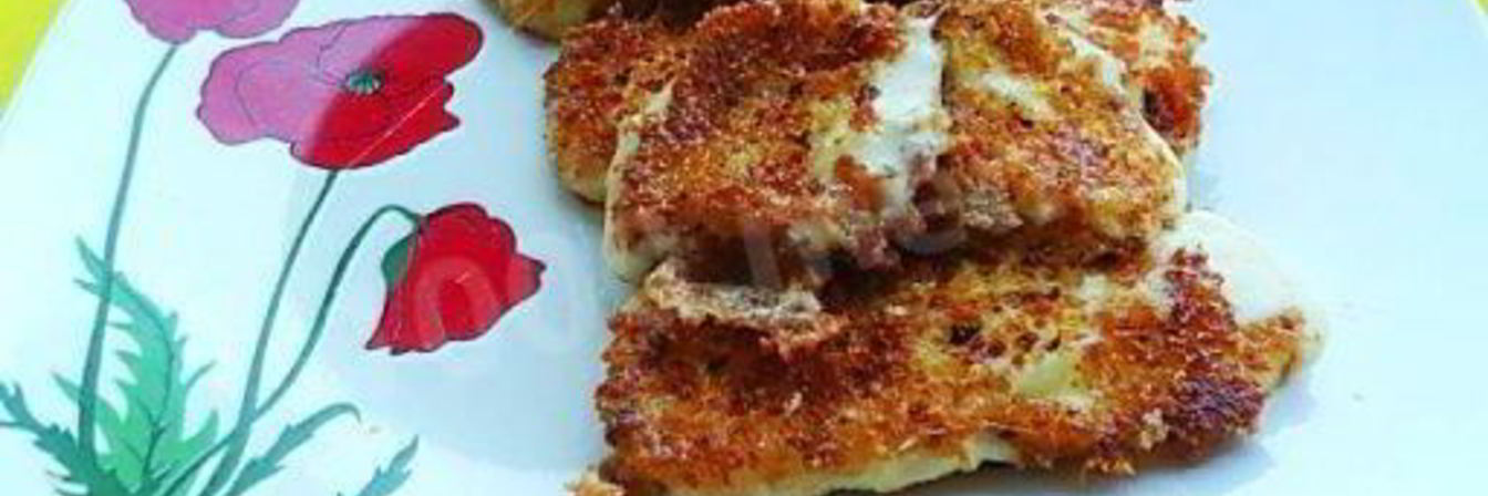 Жареный в сухарях сыр сулугуни отличная закуска