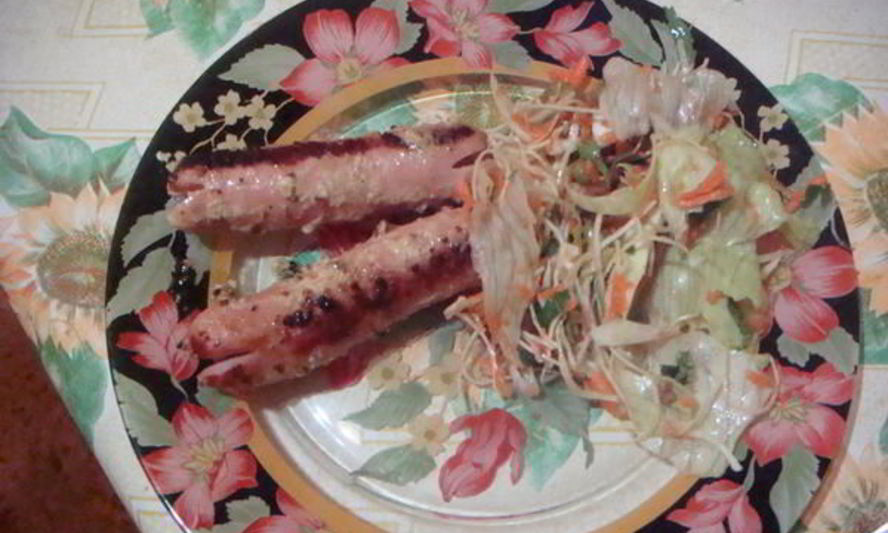 Рецепт жареных сосисок