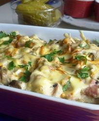 Жульен с курицей и грибами