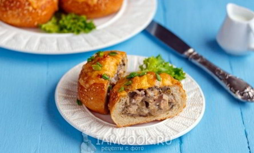 Рецепт жульена в булочках